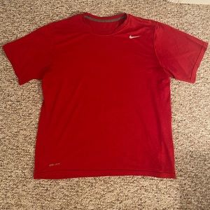 Red Nike Dri-Fit Athletic T-Shirt